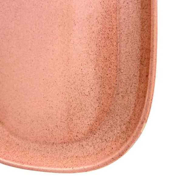 Russel Wright American Modern Coral Platter 13.5" Oval Rectangle Chip USA - Picture 7 of 9